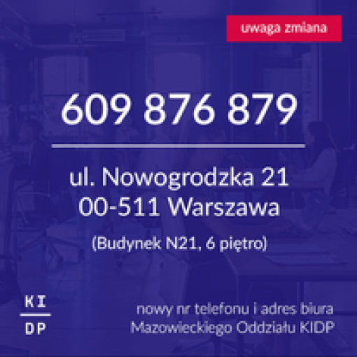 Zmiana adresu siedziby Biura MO KIDP