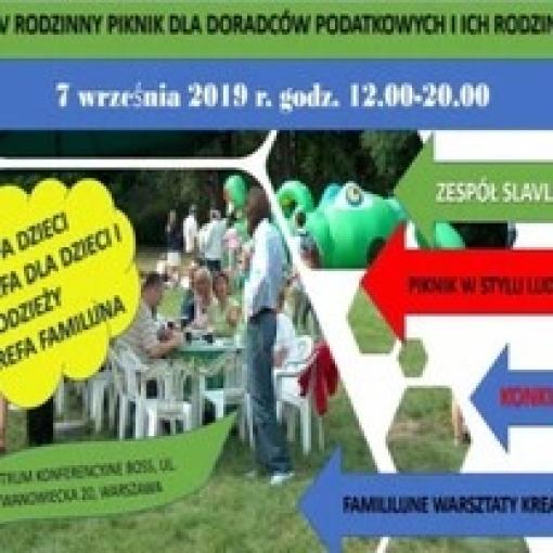 ZAPROSZENIE NA XV RODZINNY PIKNIK DORADCÓW PODATKOWYCH